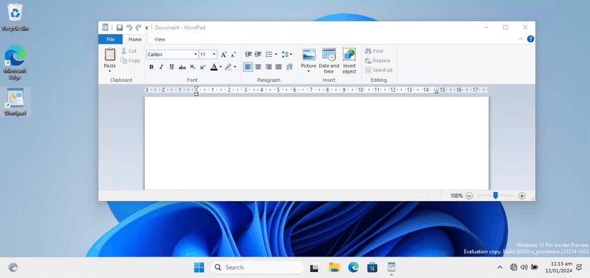 Wordpad for Windows 11
